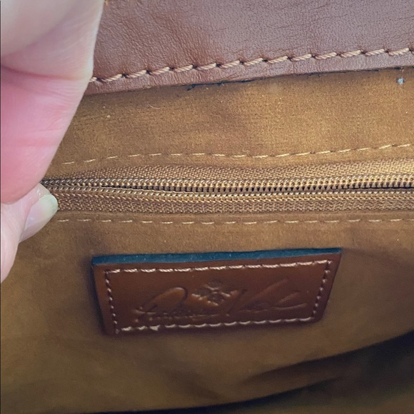 Patricia Nash Rich Brown Leather Crossbody Bag - Picture 8 of 10